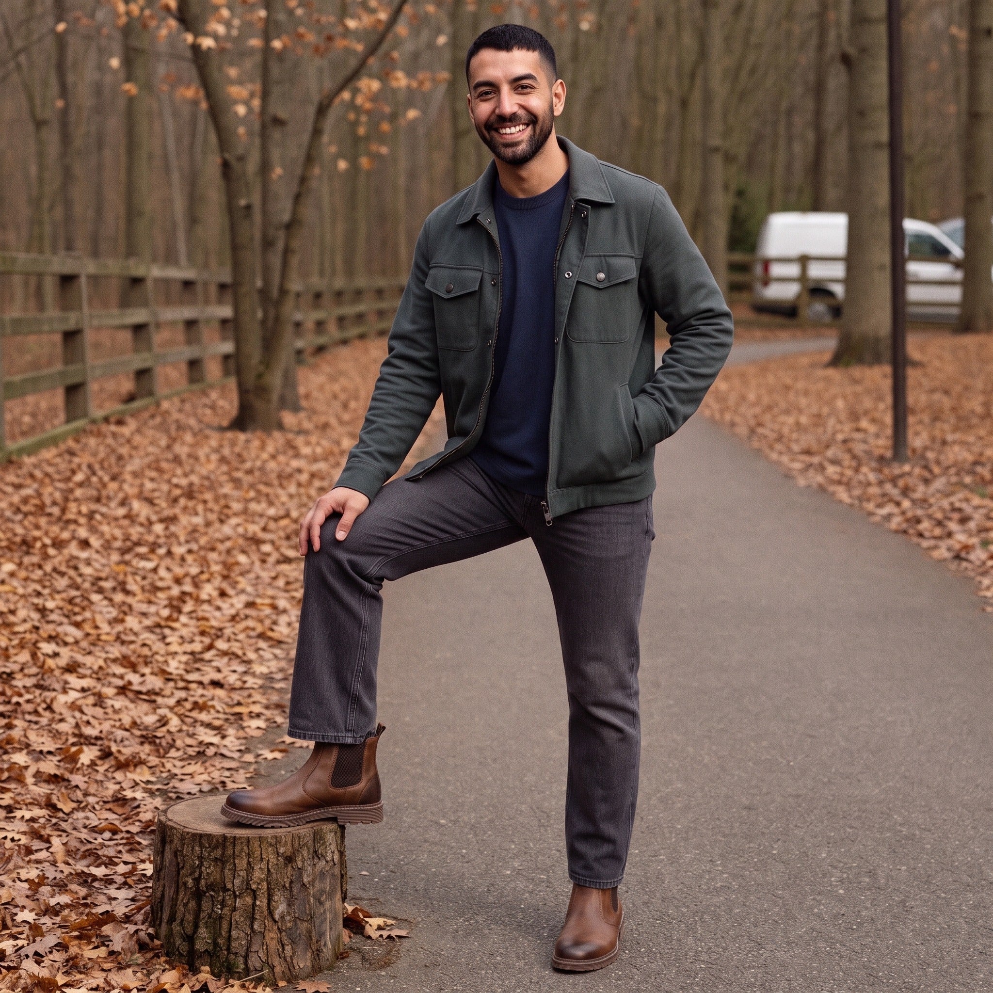 Men's Chelsea Boots with Lug Sole | Leather Look | 3 Colours