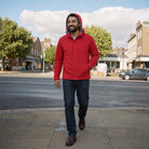 Men's Softshell Rain Jacket | Hooded | Water Repellent | Zip Pockets