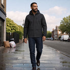 Men's Short Rain Jacket | Hooded | Waterproof | Zip Chest Pocket