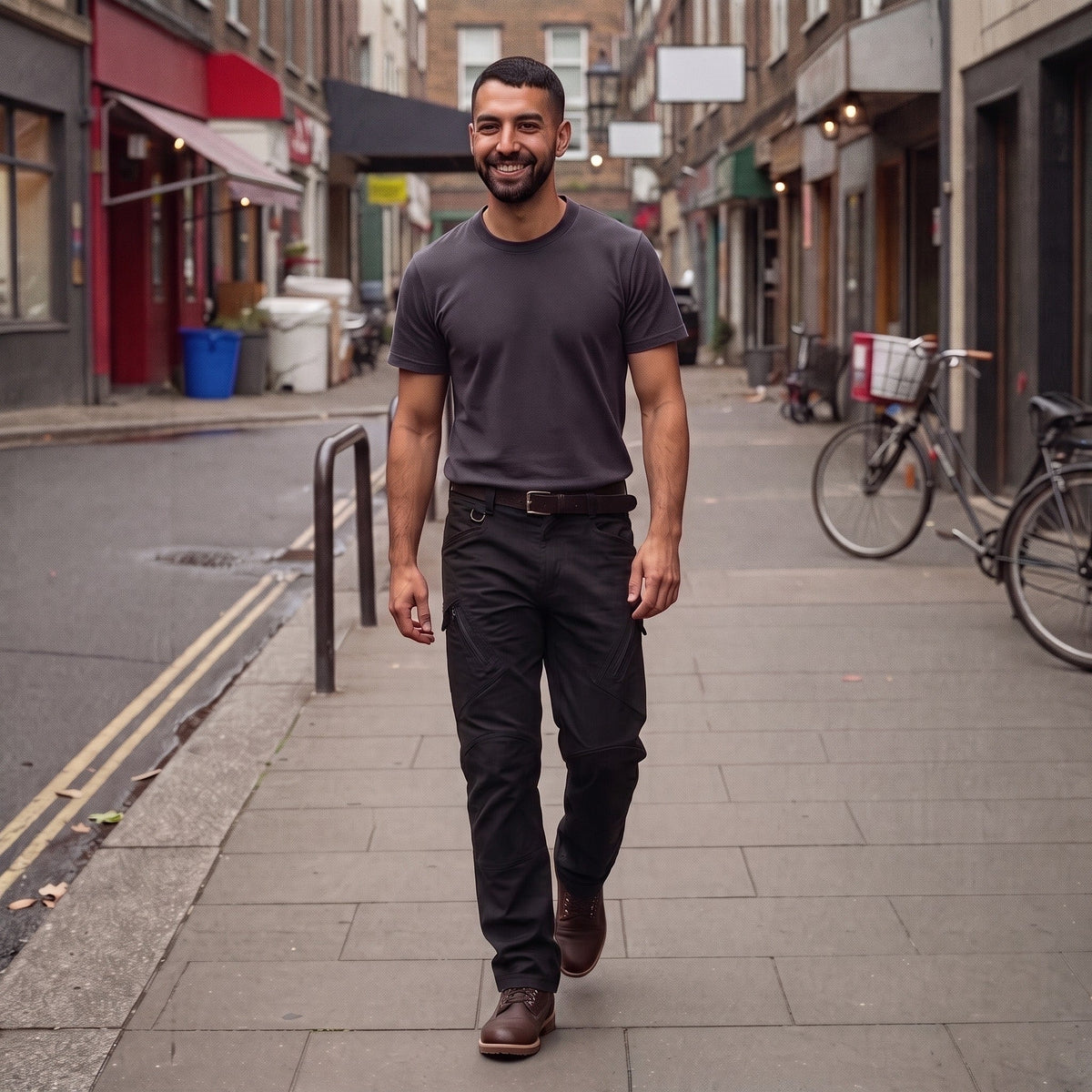 Men's Work Trousers | Stretch Canvas | Tactical | Cargo Pockets
