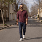 Men's Long Sleeve Henley Top | Button Placket | 5 Colours