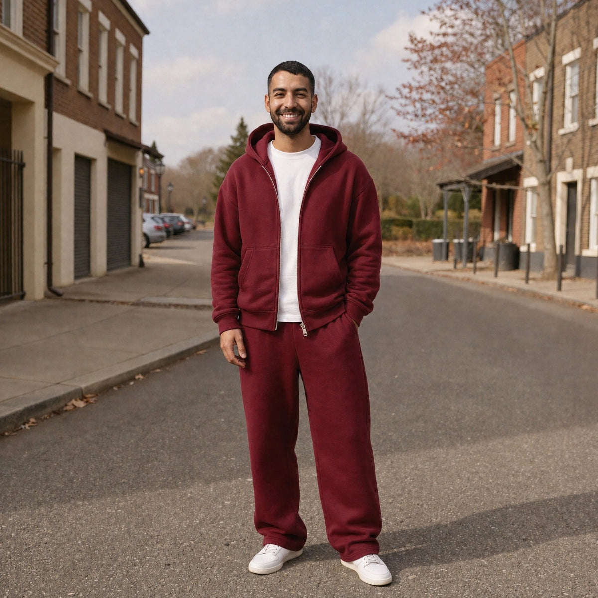 Men's Oversized Zip Hoodie and Joggers Set | 5 Colours