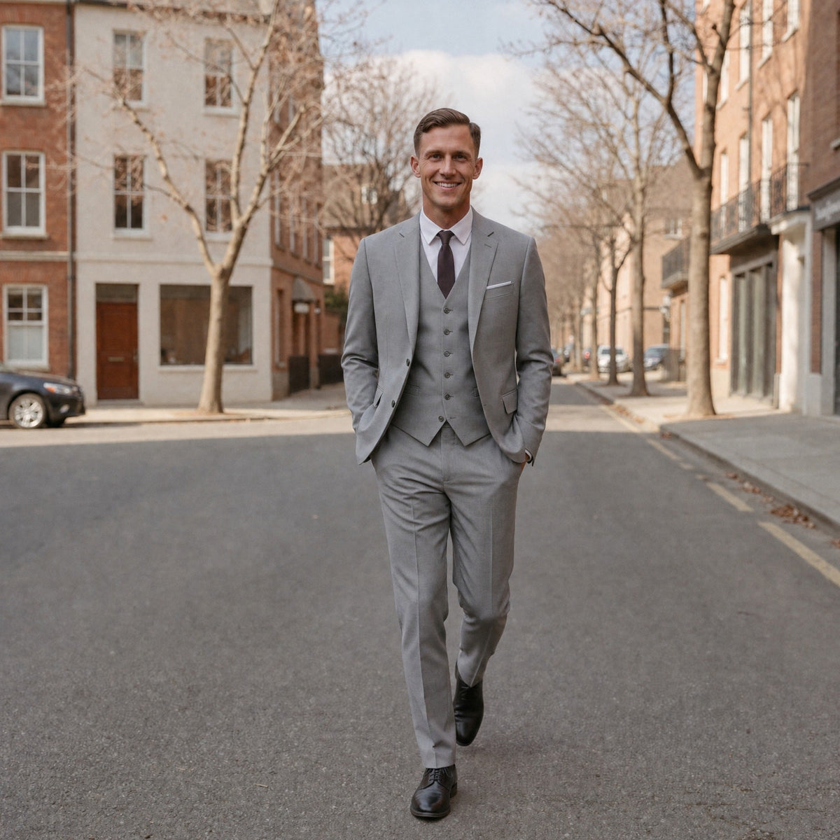 Men's Three Piece Suit | Slim Fit | 4 Colours