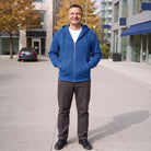 Men's Zip-Through Hoodie | Metal-Tipped Drawcords | 5 Colours