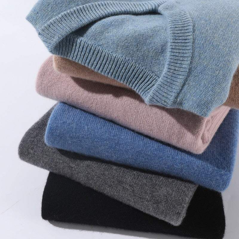 Men's Cashmere Jumper | Crew Neck | V Neck | Soft Knit-Sweaters-Chaps London-Chaps London