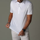 Men's Polo Shirt | Shirt Collar | Half Placket | Short Sleeve-Polo Shirts-Chaps London-Chaps London