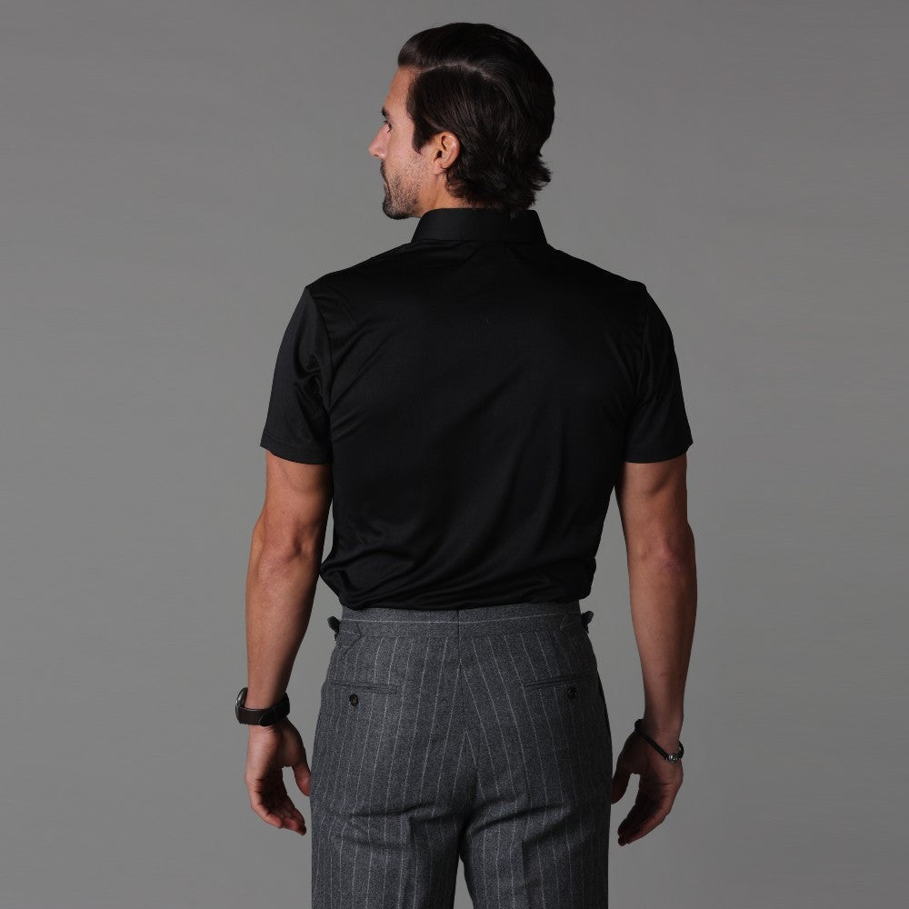Men's Polo Shirt | Shirt Collar | Half Placket | Short Sleeve-Polo Shirts-Chaps London-Chaps London