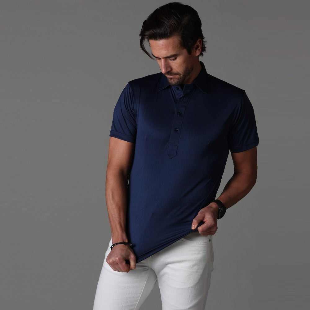 Men's Polo Shirt | Shirt Collar | Half Placket | Short Sleeve-Polo Shirts-Chaps London-Chaps London