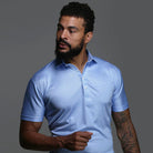 Men's Polo Shirt | Shirt Collar | Half Placket | Short Sleeve-Polo Shirts-Chaps London-Chaps London