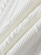 Close-up of the embossed cable and diamond pattern | Chaps London