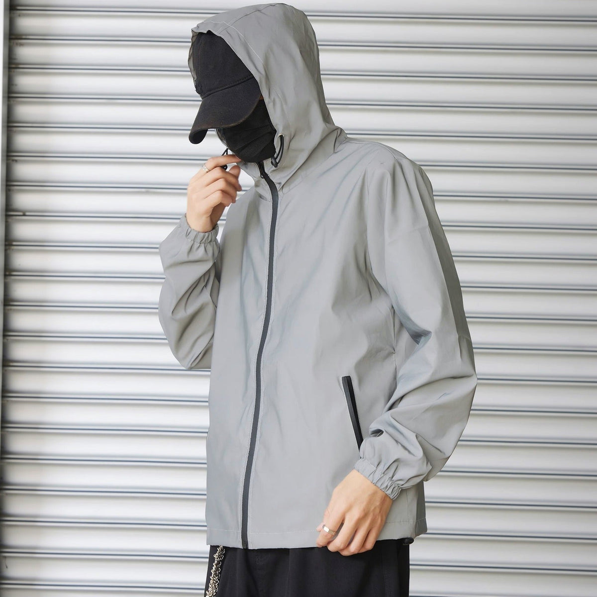 Men's Reflective Windbreaker | Hooded | Lightweight