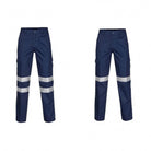 Men's Reflective Work Trousers | Cotton | Cargo | Navy