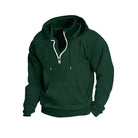 Men's Half-Zip Hoodie with Stand Collar | Kangaroo Pocket | 8 Colours