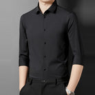 Black point collar shirt with buttoned cuffs, worn by a man | Chaps London