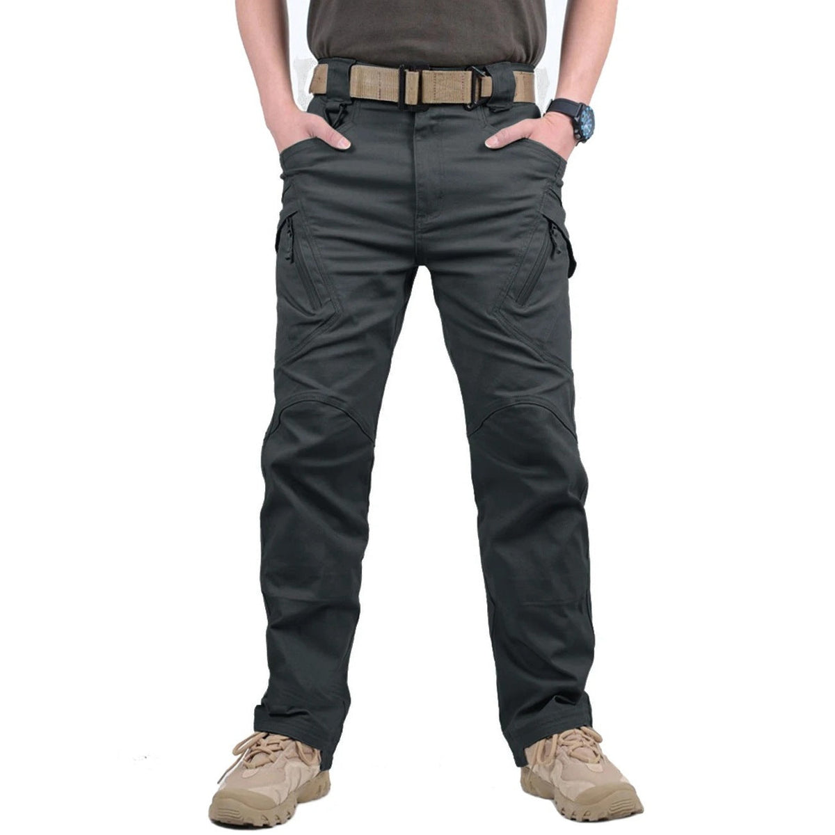 Men's Work Trousers | Stretch Canvas | Tactical | Cargo Pockets