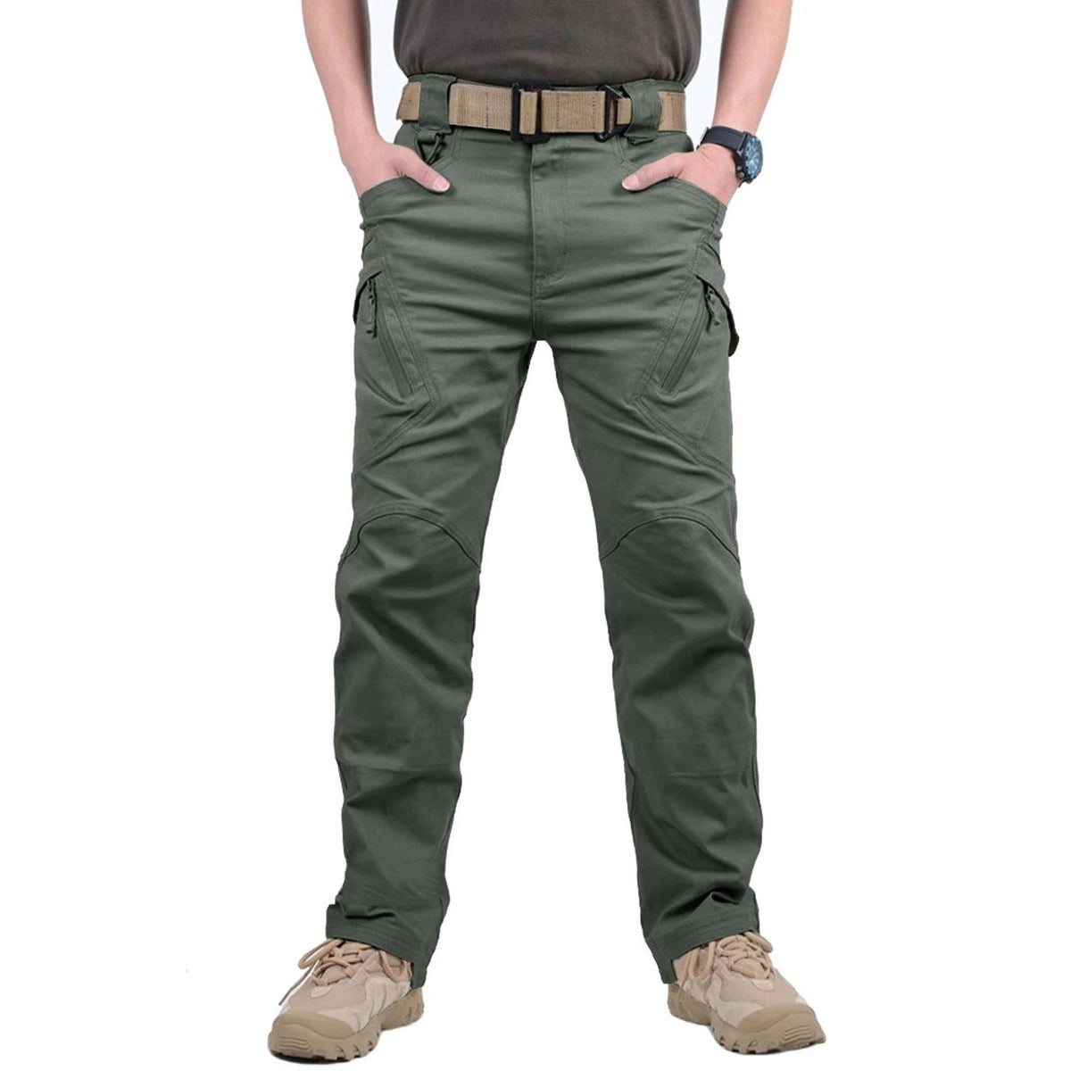Men's Work Trousers | Stretch Canvas | Tactical | Cargo Pockets