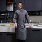 Men's Chef Jacket | Long Sleeve | Stand Collar | Chest Pocket