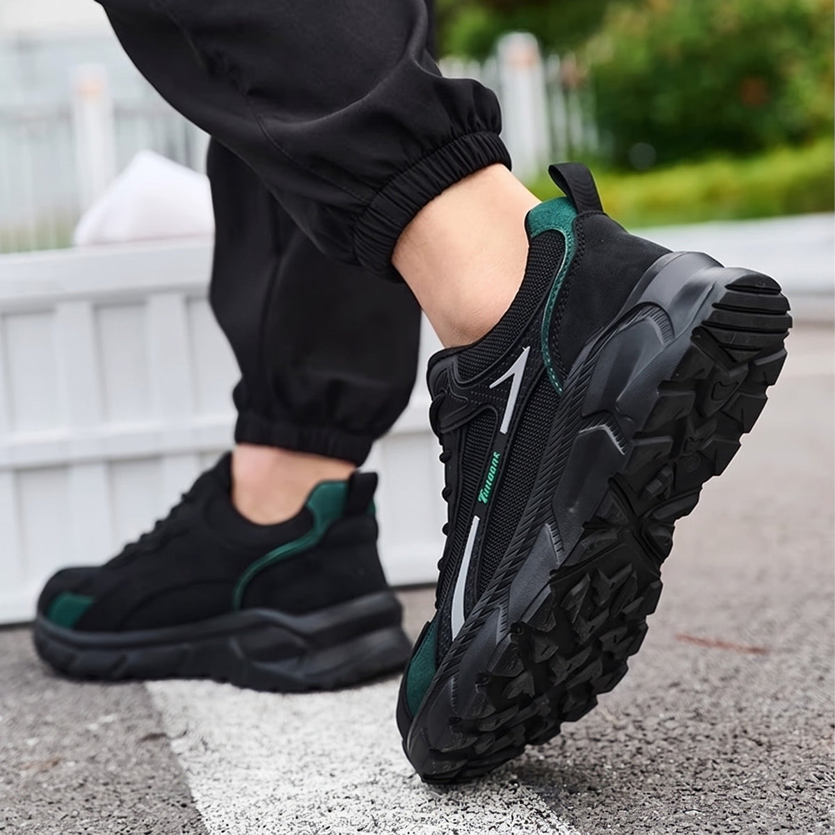Men's Sporty Work Trainers | Toe Cap | Lightweight