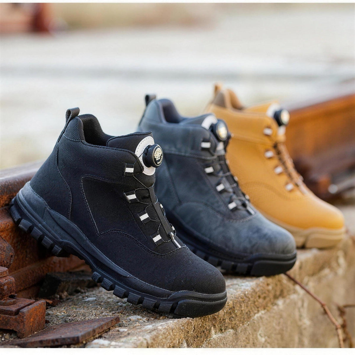 Men's Steel Toe Boots | Dial Lacing | Lined or Unlined
