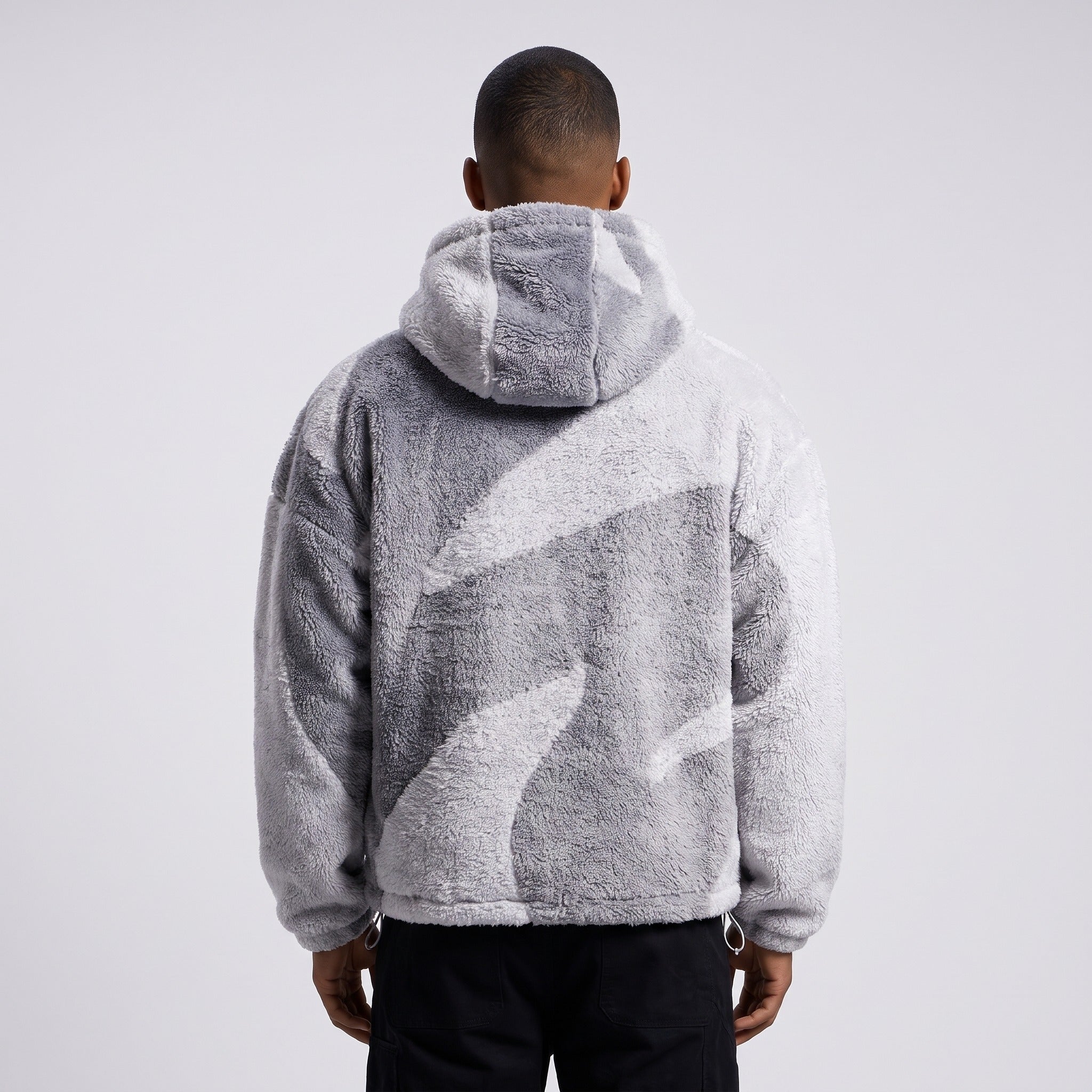 Men's Sherpa Hooded Jacket | Two Tone | Full Zip | 4 Colours
