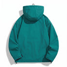 Men's Sporty Rain Jacket | Adjustable Hood | Zip Pockets | Hip Length
