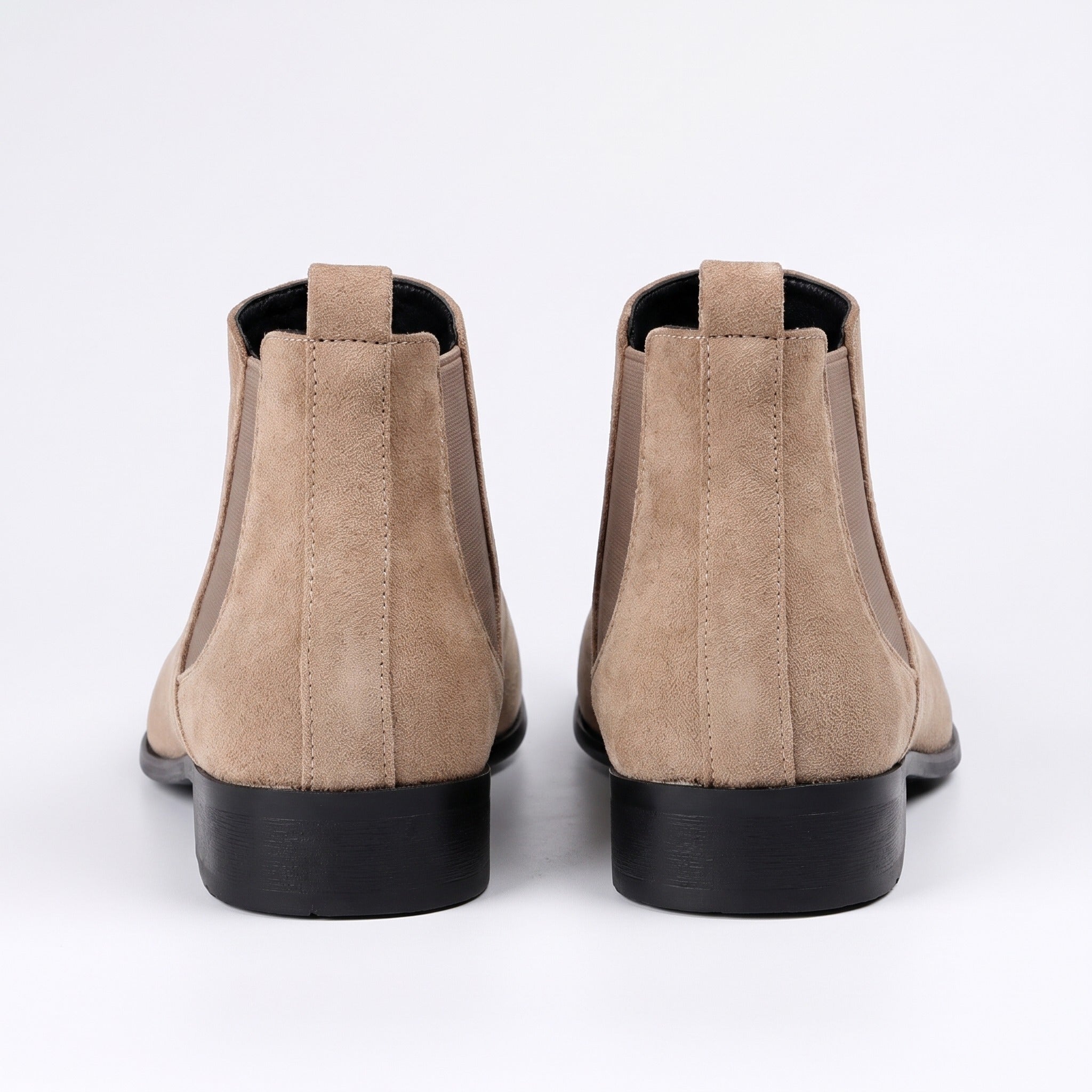 Men's Suede-Look Chelsea Boots | Elastic Sides | Pull Tab | 3 Colours