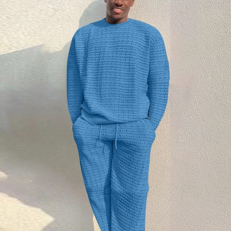 Men's Knit Lounge Set | Crew Neck Jumper | 5 Colours