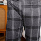 Men's Relaxed Check Pyjamas | Grey