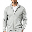 Men's Contrast Stripe Tracksuit | Stand Collar Jacket | 7 Colours