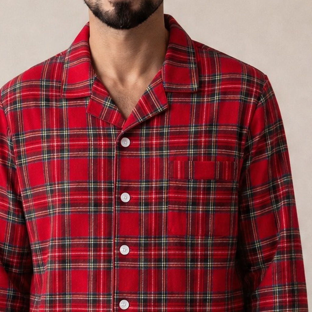 Men's Flannel Pyjamas | Tartan Check | 3 Colours