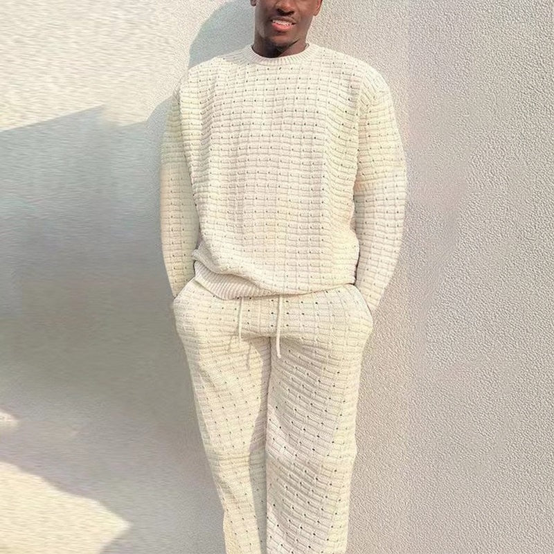 Men's Knit Lounge Set | Crew Neck Jumper | 5 Colours