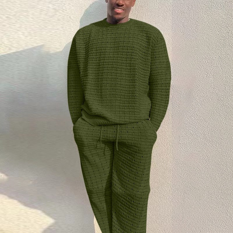 Men's Knit Lounge Set | Crew Neck Jumper | 5 Colours
