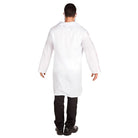 White lab coat costume worn by man, viewed from behind | Chaps London