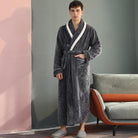 Men's Fleece Dressing Gown | Shawl Collar | 2 Colours