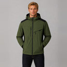 Men's Hooded Outdoor Jacket | Wind Resistant | Water Resistant | Zip Pockets