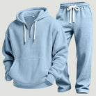 Men's Waffle Half Zip Tracksuit | Hoodie and Joggers | 6 Colours
