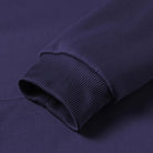 Close-up of navy hoodie cuff showing ribbed knit texture and fabric detail | Chaps London