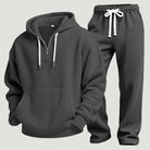 Men's Waffle Half Zip Tracksuit | Hoodie and Joggers | 6 Colours