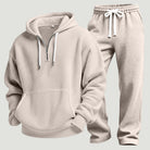 Men's Waffle Half Zip Tracksuit | Hoodie and Joggers | 6 Colours