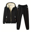 Men's Fleece Lined Zip Hoodie Tracksuit | Joggers
