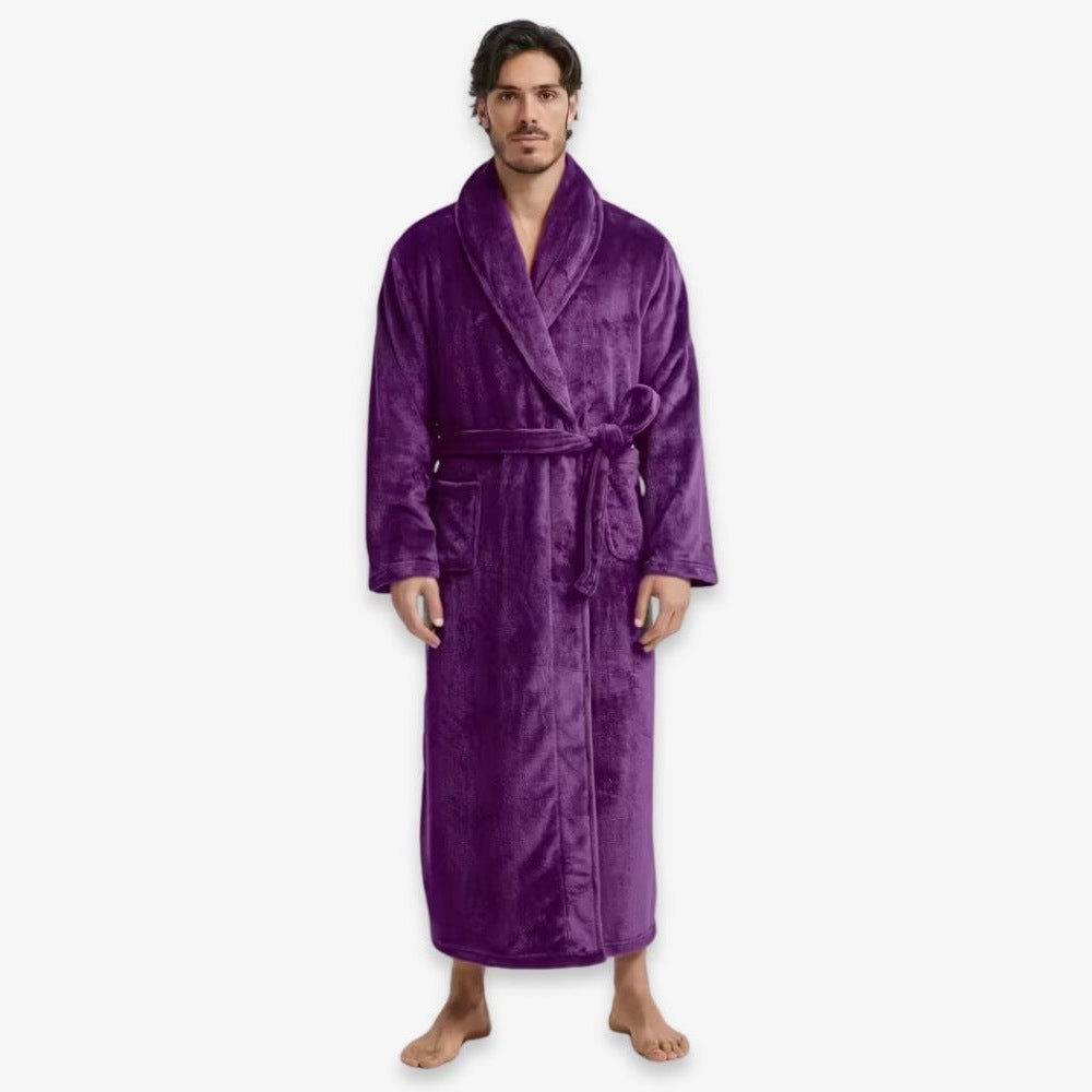 Men's Plush Fleece Dressing Gown | 7 Colours