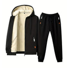 Men's Fleece Lined Zip Hoodie Tracksuit | Joggers