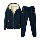Men's Fleece Lined Zip Hoodie Tracksuit | Joggers