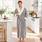 Men's Coral Fleece Dressing Gown | Shawl Collar | 3 Colours