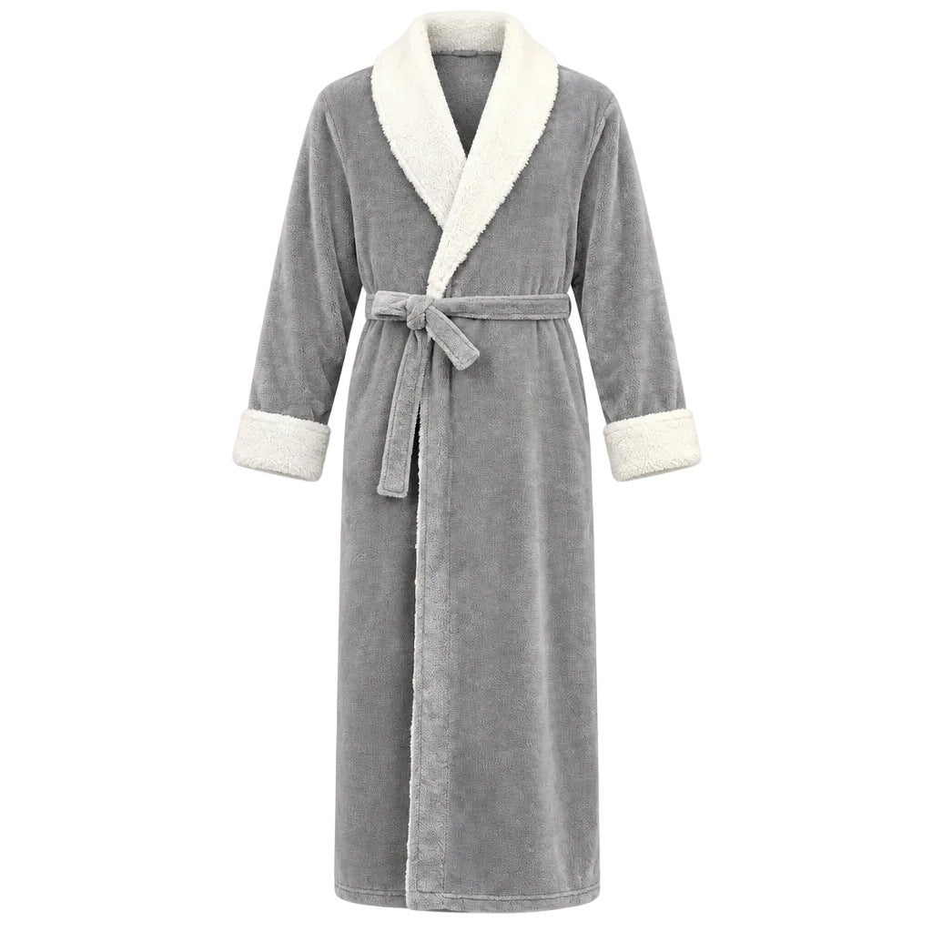 Men's Coral Fleece Dressing Gown | Shawl Collar | 3 Colours