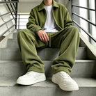 Men's Corduroy Lounge Set | Zip Jacket | Wide Trousers