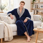 Men's Coral Fleece Dressing Gown | Shawl Collar | 3 Colours