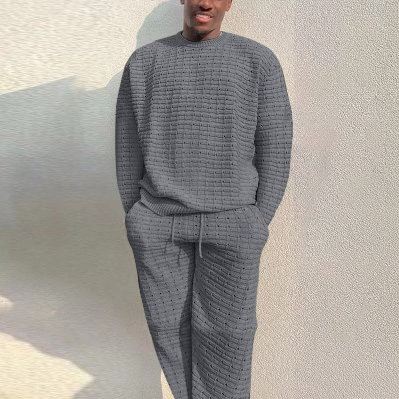 Men's Knit Lounge Set | Crew Neck Jumper | 5 Colours