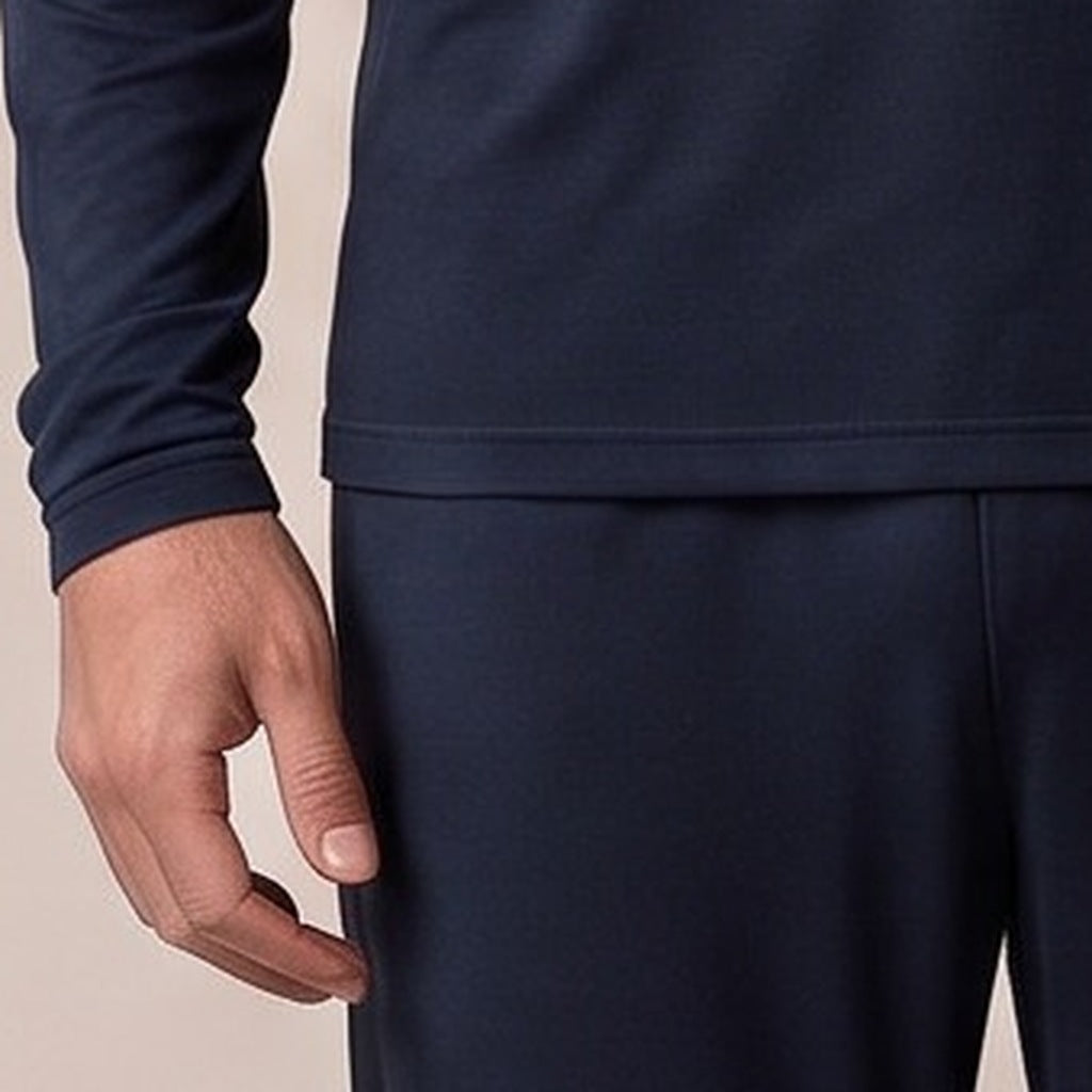 Men's Long Sleeve Pyjamas | Bamboo Viscose | Navy