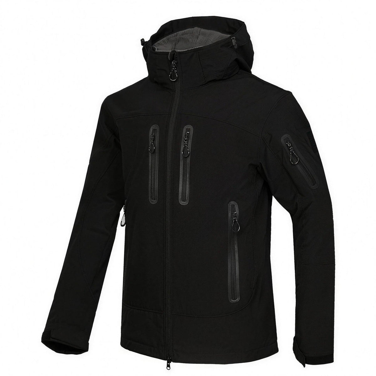 Men's Hooded Work Softshell | Lined | Multi-Pocket